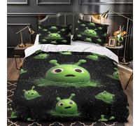 GraffitiDesign Set Di Copripiumino 3 pezzi microfibra stampa di 3D incluso federe con federa per cuscini Illustrazione della cultura di strada copripiumino for adulti e ragazze Double（200x200cm）