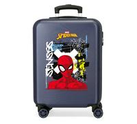 Graffity Of Spiderman Trolley Abs 55 Cm 4 Ruote Blu Marino