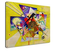 Grafic Quadro Kandinsky Accompagnamento Giallo - Yellow Accompainment - Quadro stampa su tela canvas con o senza telaio (CM 60X60, QUADRO CON TELAIO IN LEGNO)