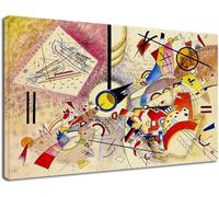 Grafic Quadro Kandinsky Animali - KANDINSKY Animals Quadro stampa su tela canvas con o senza telaio da cm 50 a cm 190 di larghezza (CM 150X102, QUADRO CON TELAIO IN LEGNO)