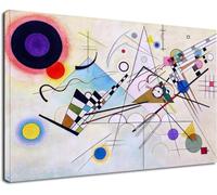 Grafic Quadro Kandinsky Composition VIII - Composition 8 Quadro stampa su tela canvas con telaio in vero legno - dimensioni fino a cm 180 (CM 180X125, QUADRO CON TELAIO IN LEGNO)