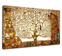 Grafic Quadro Klimt L'Albero della Vita - The Tree of Life - Scegli se Quadro con Telaio o Stampa su Tela Canvas Senza Telaio (Quadro con Telaio in Legno, CM 110X64)