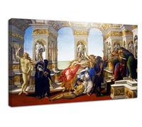 Grafic Quadro La Calunnia di Botticelli - Sandro Botticelli Calunnia - stampa su tela canvas con telaio in legno - dipinto botticelli maxi XXL (QUADRO CON TELAIO IN LEGNO, CM 90X60)