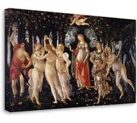 Grafic Quadro La Primavera di Botticelli - Sandro Botticelli Primavera - stampa su tela canvas con telaio in legno - dipinto botticelli (QUADRO CON TELAIO IN LEGNO, CM 160X106)