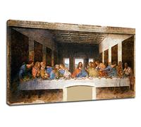 Grafic Quadro Moderno L'Ultima Cena Leonardo Da Vinci - The last supper Quadro stampa su tela canvas con o senza telaio (CM 50X30, QUADRO CON TELAIO IN LEGNO)
