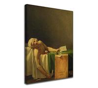Grafic Quadro Morte di Marat Jacques-Louis David - Death of Marat - stampa su tela canvas con o senza telaio (QUADRO CON TELAIO IN LEGNO, CM 39X50)