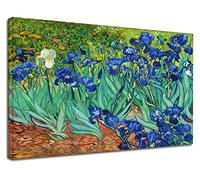 Grafic Quadro Van Gogh Iris - Irises - Quadro stampa su tela canvas con o senza telaio (QUADRO CON TELAIO IN LEGNO, CM 130X100)