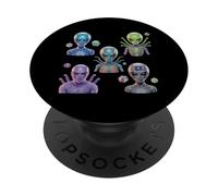 Grafica 3D Alieni Mi Piacciono Gli Alieni Più Di Persone Sono Alieno PopSockets PopGrip Adesivo