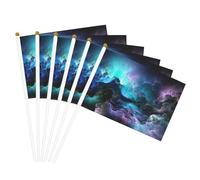 Grafica 3D Universo Spazio Stampa Leggero Palmare Bandiera Bifacciale Bandiere Partito Parata Home Decor Celebrazioni