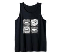 Grafica a Colori Monocromatica Grigia Read My Lips Canotta