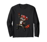 Grafica a Dondolo Pirata Panda Rosso Maglia a Manica