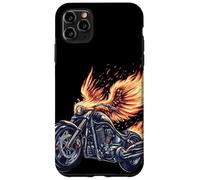 Grafica a forma di uccellino con motocicletta di Custodia per iPhone 11 Pro Max