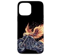 Grafica a forma di uccellino con motocicletta di Custodia per iPhone 13 Pro Max