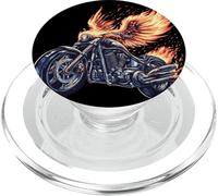 Grafica a forma di uccellino con motocicletta di PopSockets PopGrip per MagSafe