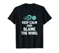 Grafica a fumetti Keep Calm & Blame the Wind Pickleball Maglietta