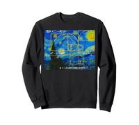 Grafica a Spirale Matematica della Sequenza Aurea della Sequenza di Van Gogh Fibonacci Felpa