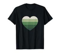 Grafica a tema calma botanica terrosa a cinque colori a righe Maglietta