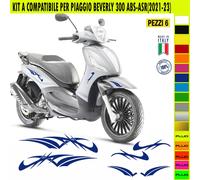 Grafica adesivi decal compatibili con PIAGGIO BEVERLY 300 KIT A vari colori 2073