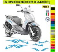 Grafica adesivi decal compatibili con PIAGGIO BEVERLY 300 KIT A vari colori 2073