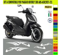 Grafica adesivi decal compatibili con PIAGGIO BEVERLY 300 KIT A vari colori 2073
