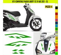 Grafica adesivi decal compatibili con PIAGGIO LIBERTY 125 -KIT D- + colori 2063