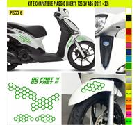 Grafica adesivi decal compatibili con PIAGGIO LIBERTY 125 -KIT E- + colori 2064