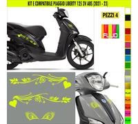 Grafica adesivi decal compatibili con PIAGGIO LIBERTY 125 -KIT G- + colori 2066