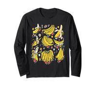 Grafica Amante della Banana da Donna per Chi AMA Le Banane Maglia a Manica