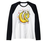 Grafica Amante della Banana da Donna per Chi AMA Le Banane Maglia con Maniche Raglan
