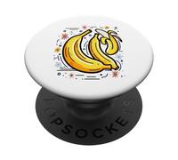 Grafica amante della banana da donna per chi ama le banane PopSockets PopGrip Adesivo