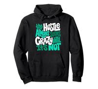 Grafica Aqua Aqua Color Hustle Ain't So Crazy Aqua Light Teal Felpa con Cappuccio