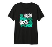 Grafica Aqua Aqua Color Hustle Ain't So Crazy Aqua Light Teal Maglietta Premium