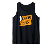 Grafica arancione I Could Never Orange Canotta