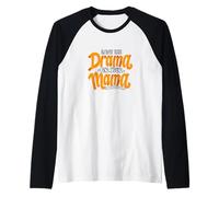 Grafica Arancione Salva Il Dramma Arancione Maglia con Maniche Raglan