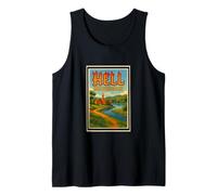 Grafica artistica retrò vintage Hell Michigan Mi Ann Arbor Howell Canotta