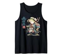 Grafica Artistica Ukiyo-e al Tramonto Giapponese Frog Warrior Canotta