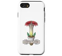 Grafica artistica unica con fiori cadaveri Custodia per iPhone SE (2020) / 7/8
