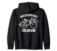 Grafica Biking Colorado Breckenridge Felpa con Cappuccio