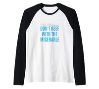 Grafica Blu Blu Benedetta Non miserabile Maglia con Maniche Raglan