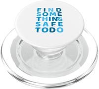 Grafica blu Stay Safe blu PopSockets PopGrip per MagSafe
