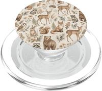 Grafica Boho Woodland Animals Forest Wildlife Cottage PopSockets PopGrip per MagSafe