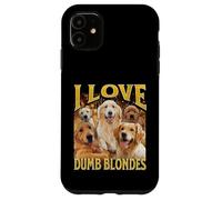 Grafica bootleg meme divertente di I Love Dumb Blondes Custodia per iPhone 11
