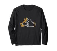 Grafica Brown Feed The Wolf Within Brown Maglia a Manica