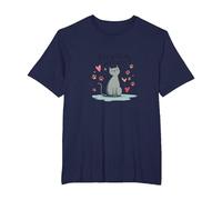 Grafica Carina degli Amanti dei Gatti Perfettamente imperfetti Maglietta, Uomo Taglie Grandi, Navy, 3X Tall