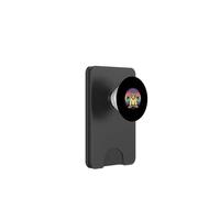 Grafica con animali retrò tramonto scimmia fresca PopSockets PopWallet per MagSafe
