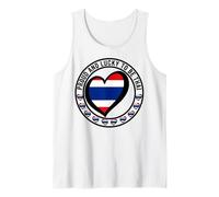 Grafica con bandiera "Proud And Lucky To Be Thai I Love Thailandia" Canotta