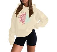 Grafica con cappuccio felpe con cappuccio da donna vestibilità ampia casual vintage felpe con cappuccio autunno top a maniche lunghe Y2K Backwoods Preppy Cute Cartoon Trendy con disegni sottili