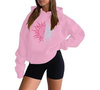 Grafica con cappuccio felpe con cappuccio da donna vestibilità ampia casual vintage felpe con cappuccio autunno top a maniche lunghe Y2K Backwoods Preppy Cute Cartoon Trendy con disegni sottili