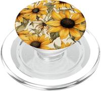 Grafica con motivo floreale ad acquerello Susan dagli occhi neri PopSockets PopGrip per MagSafe