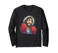 Grafica con Scritta Pretty Jesus Christ Maglia a Manica